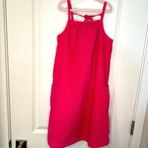 Preloved Hanna Andersson Red Dress Girls SZ 150